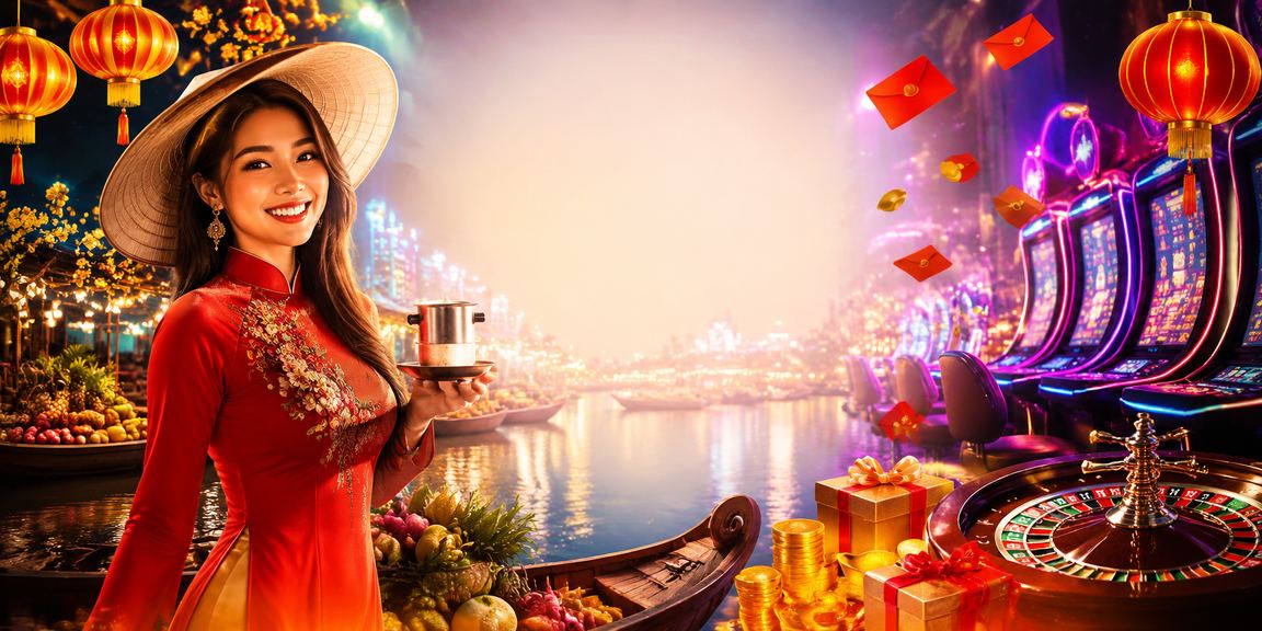 Bao lì xì đỏ và cà phê Cần Thơ trong không khí lễ hội – biểu tượng may mắn người Việt